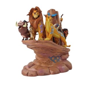 LION KING CARVED IN STONE FIGURINE