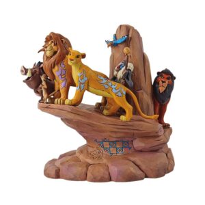 LION KING CARVED IN STONE FIGURINE