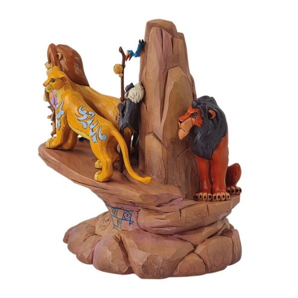 LION KING CARVED IN STONE FIGURINE