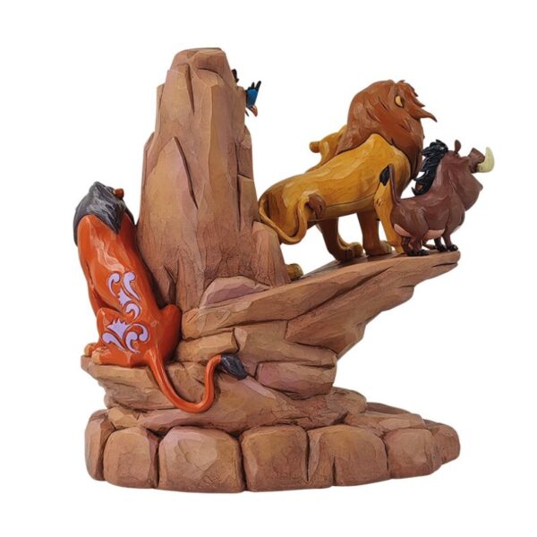 LION KING CARVED IN STONE FIGURINE