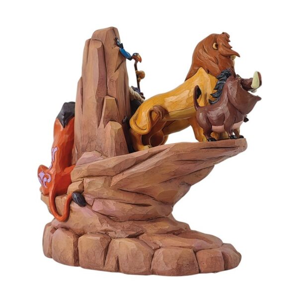 LION KING CARVED IN STONE FIGURINE