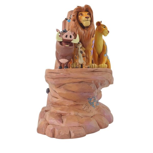 LION KING CARVED IN STONE FIGURINE